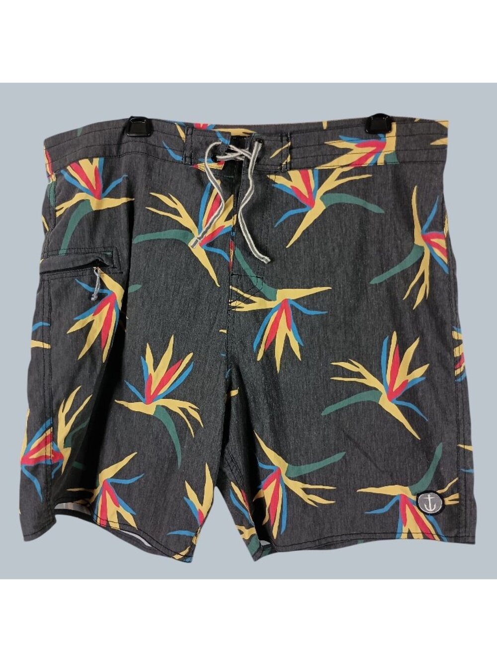 Captain Fin Bird of Paradise Board Shorts Mens XL Beach Surf Vacation